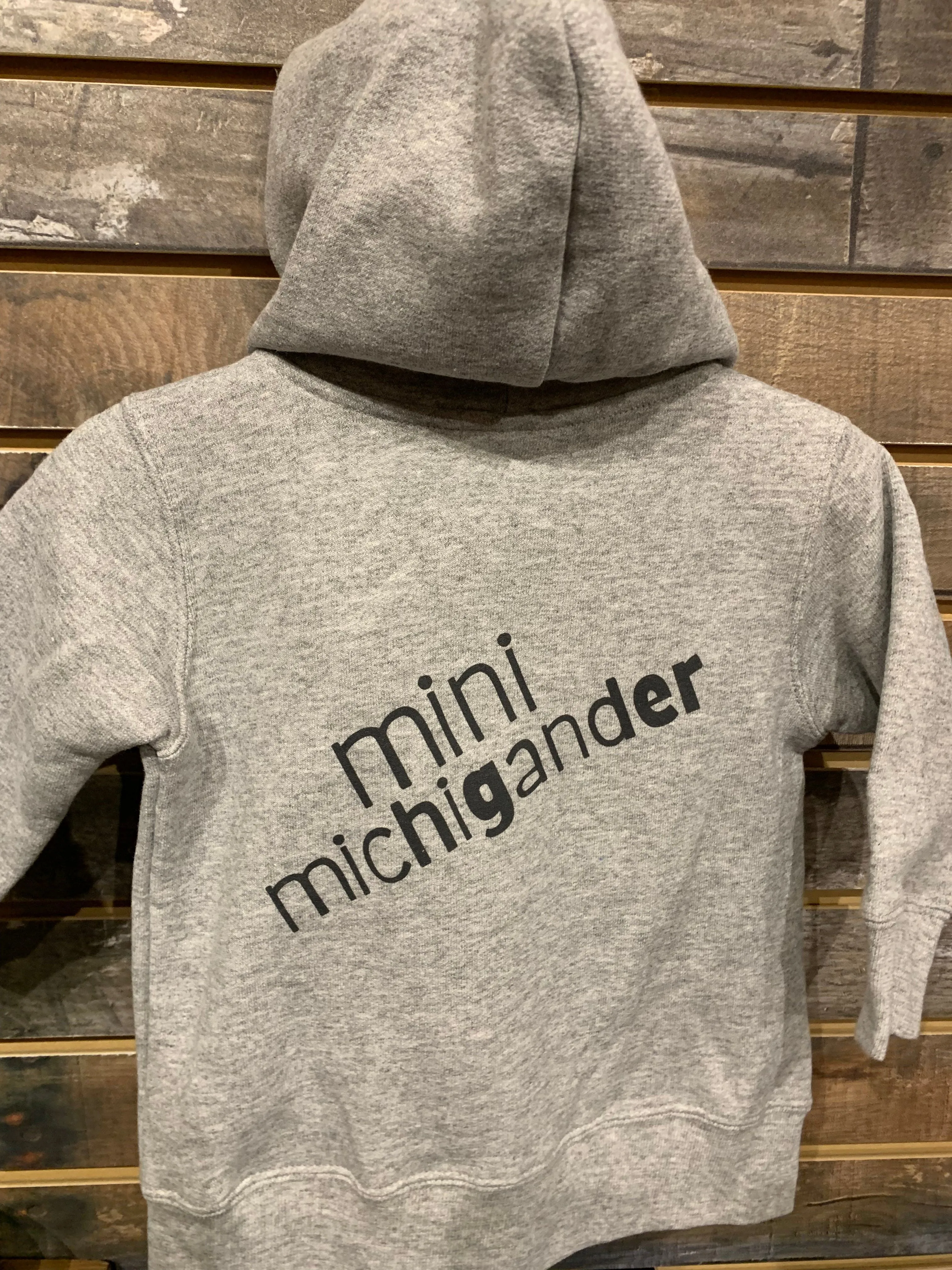 mi Toddler "mini michigander" Zip Hoodie