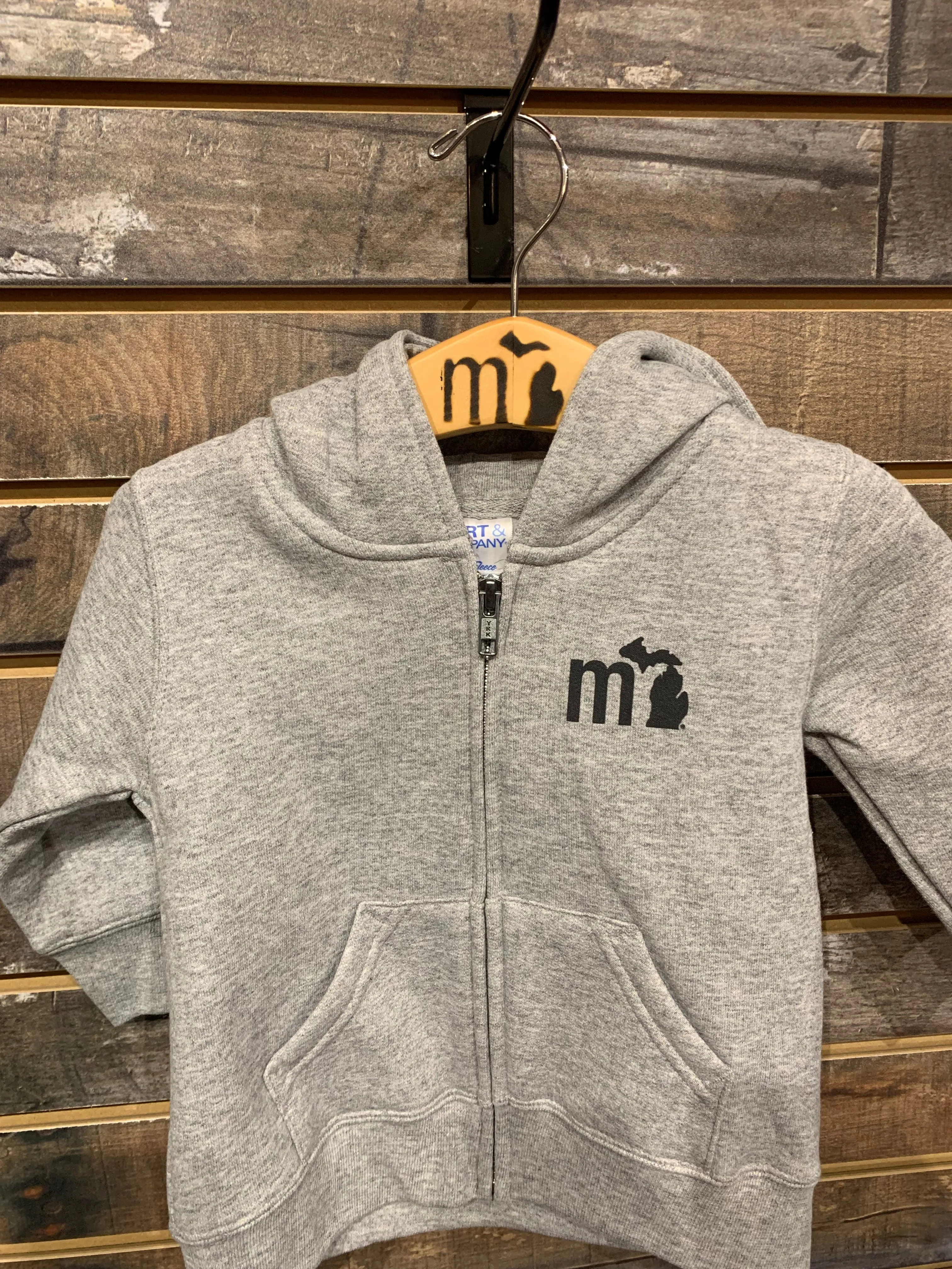 mi Toddler "mini michigander" Zip Hoodie