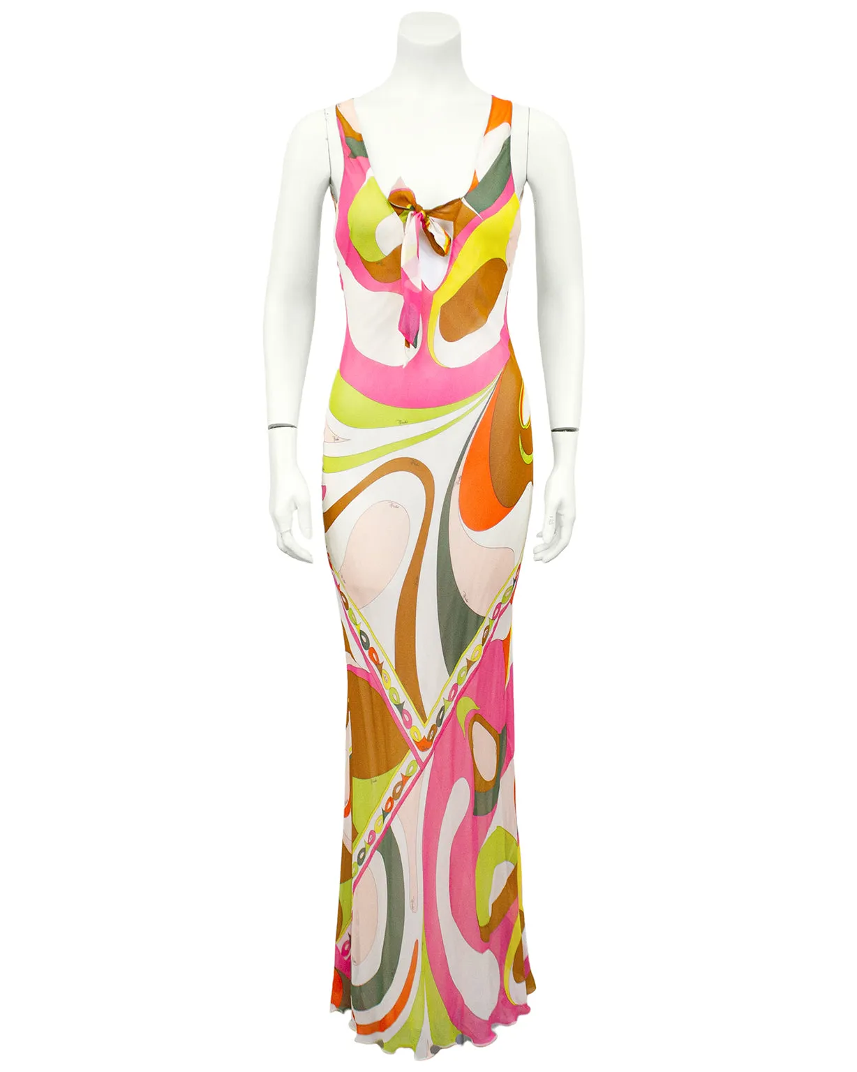 Multi Colour Chiffon Gown