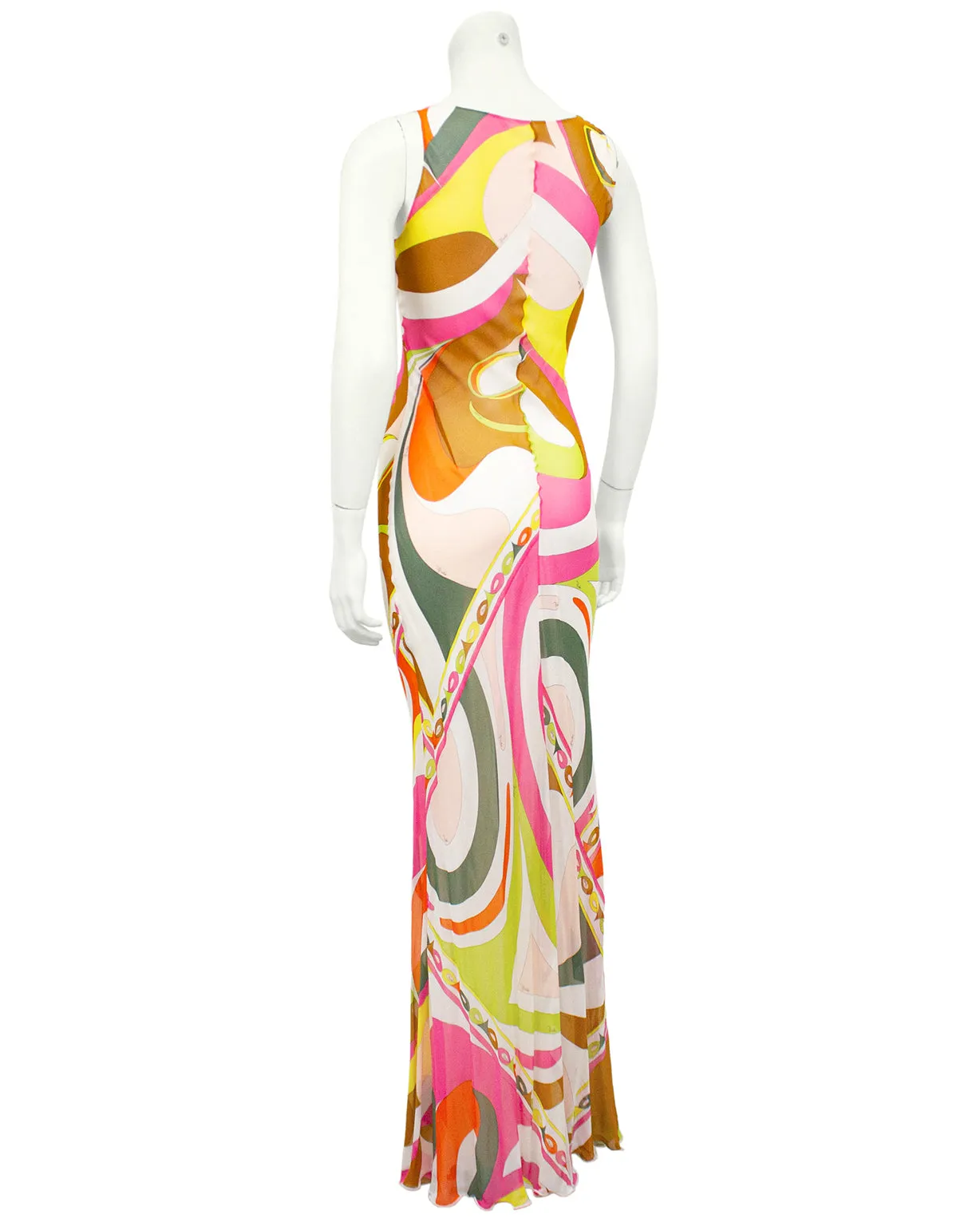 Multi Colour Chiffon Gown