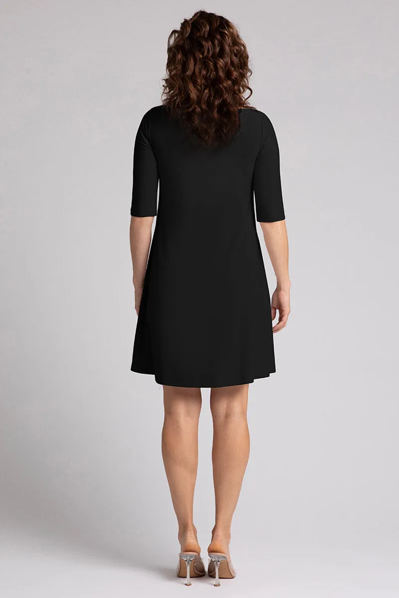 Nu Trapeze Dress | Black