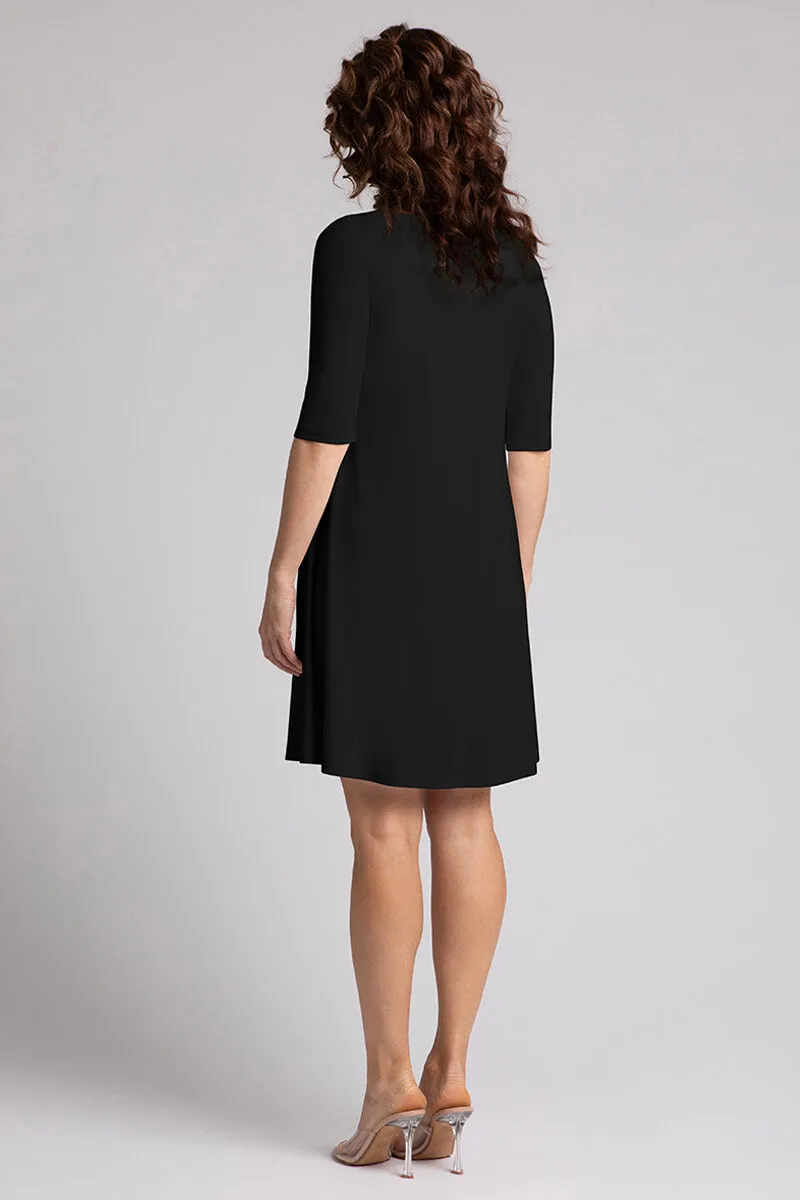 Nu Trapeze Dress | Black