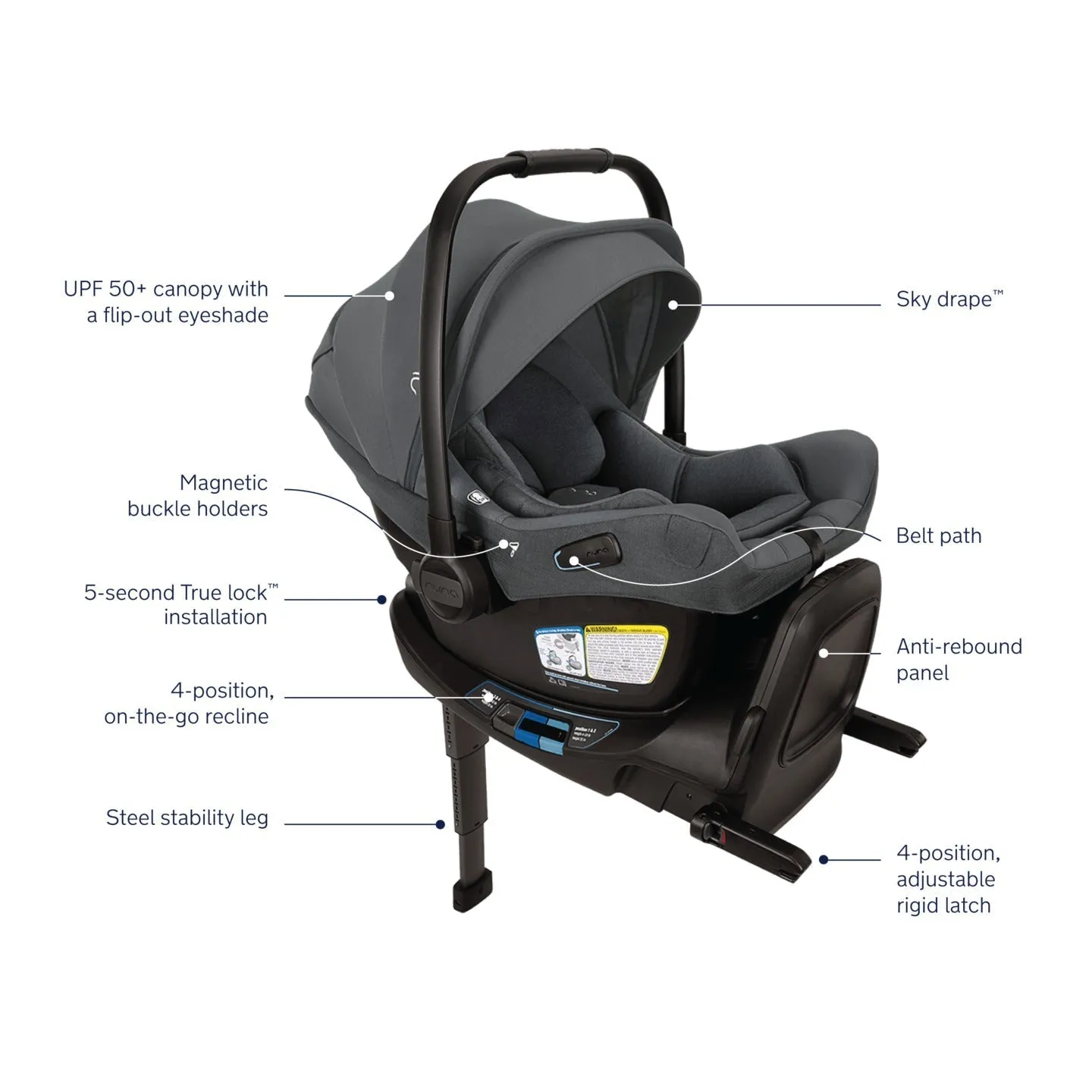 Nuna Pipa Aire RX Infant Car Seat   RELX Base