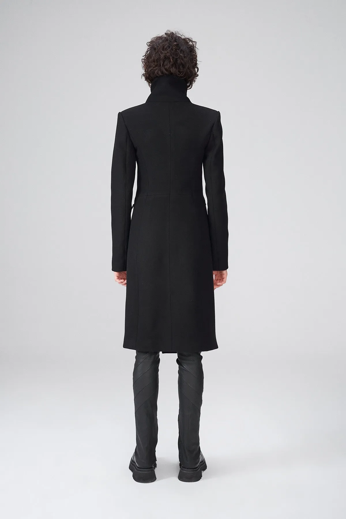 Pamelia - Black Wool Coat