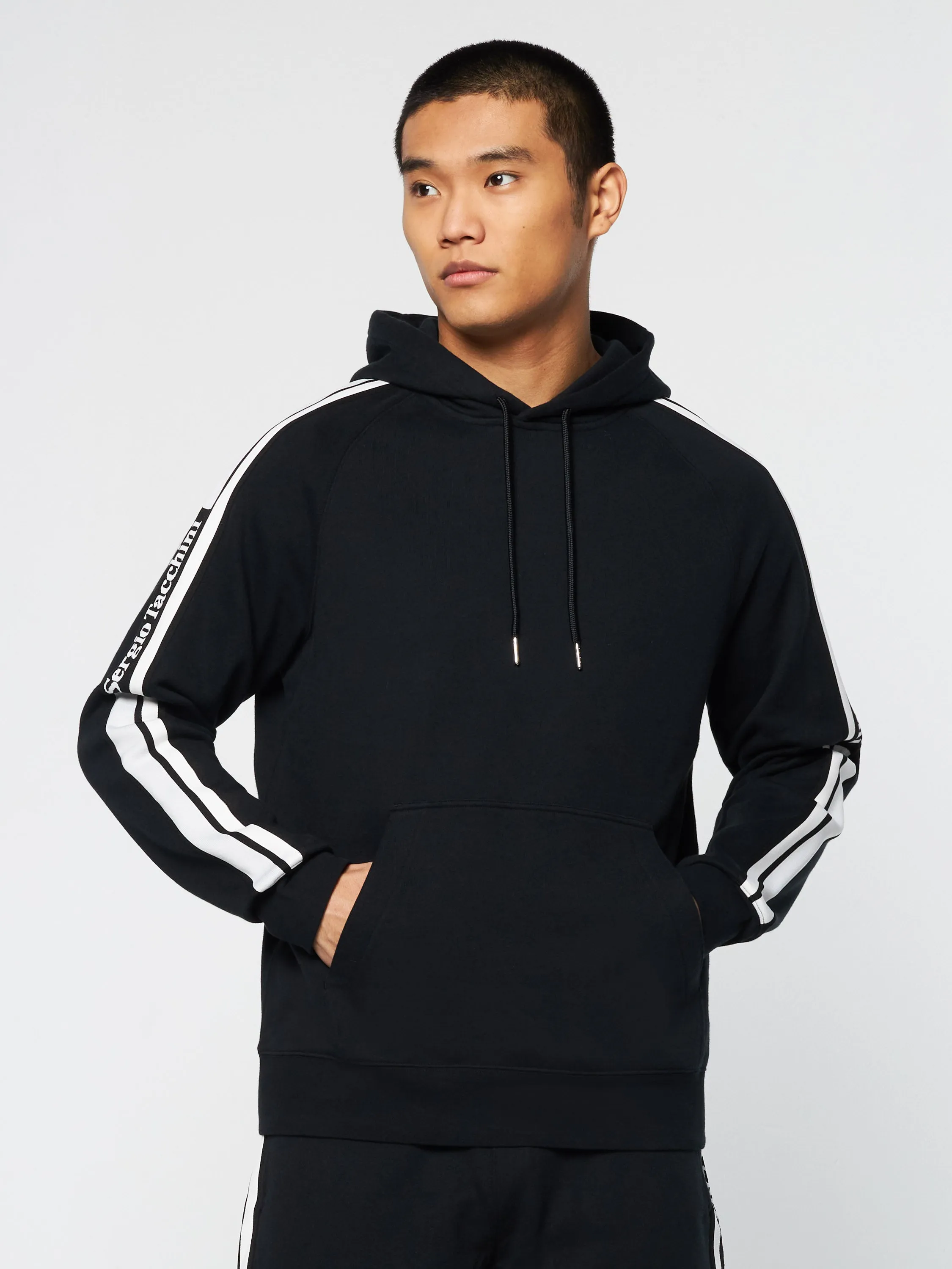 Pereto Tape Hoodie- Black Beauty