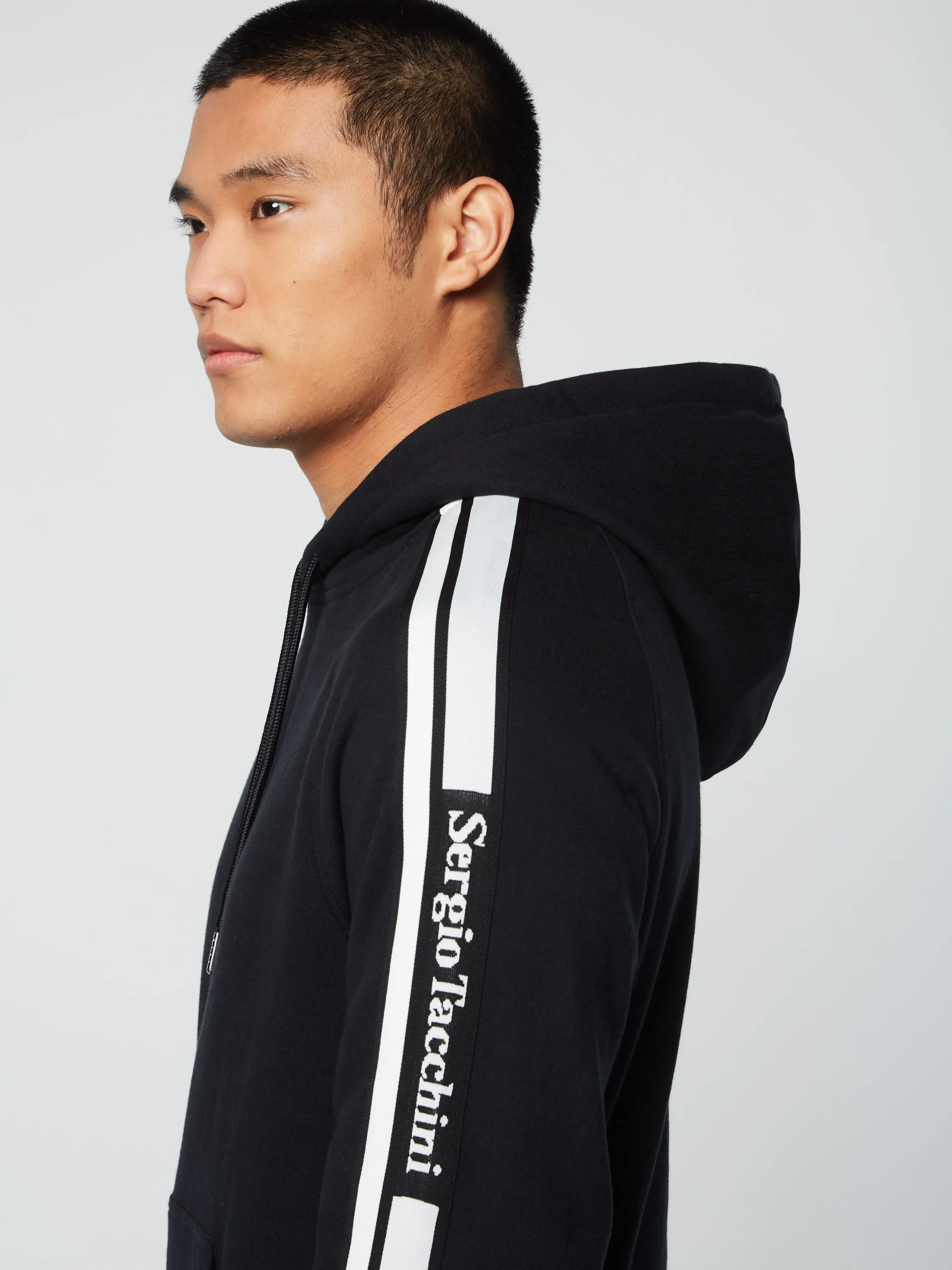 Pereto Tape Hoodie- Black Beauty