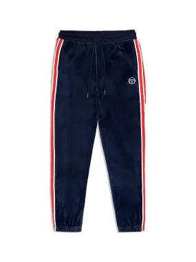 Pereto Velour Track Pant- Maritime Blue