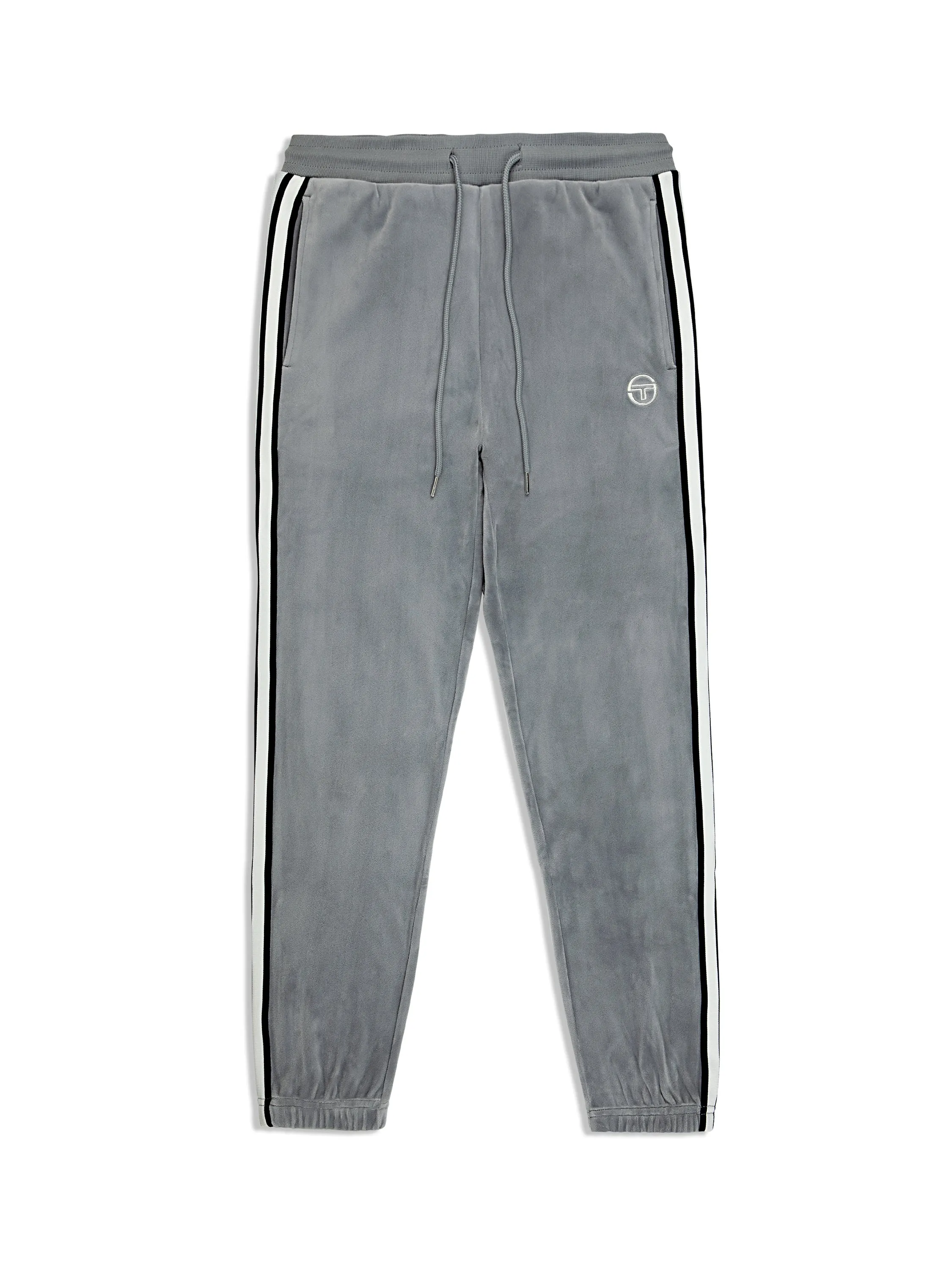 Pereto Velour Track Pant- Sleet