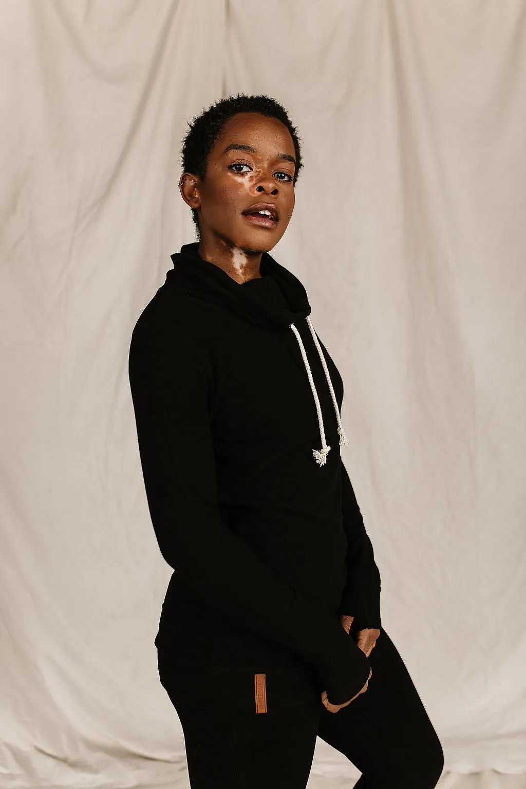 Performance Fleece CowlNeck Sweatshirt - Poppy Seed