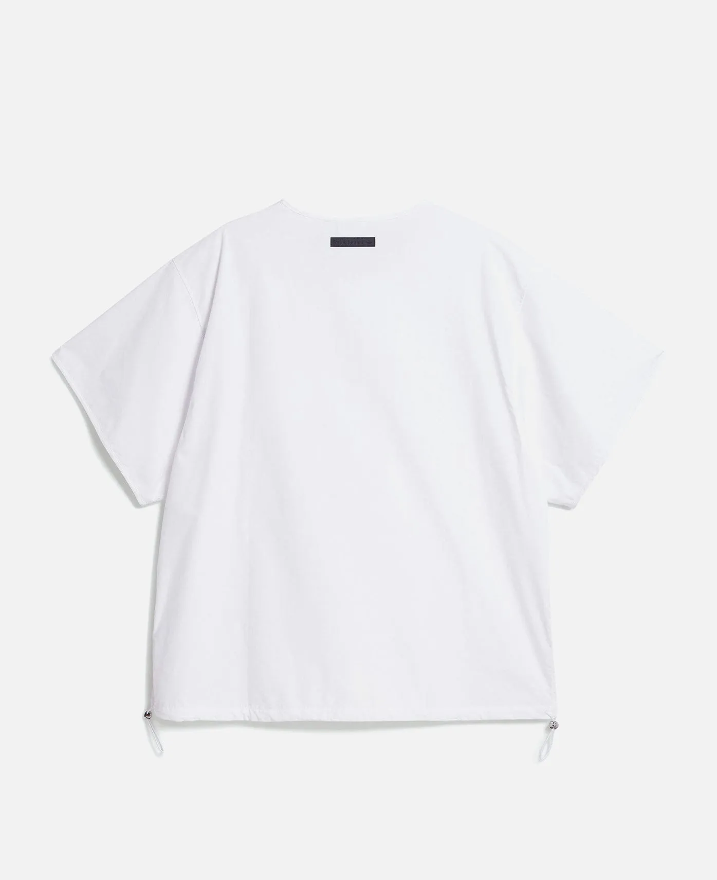 Poplin Pullover Long-sleeve Top (White)