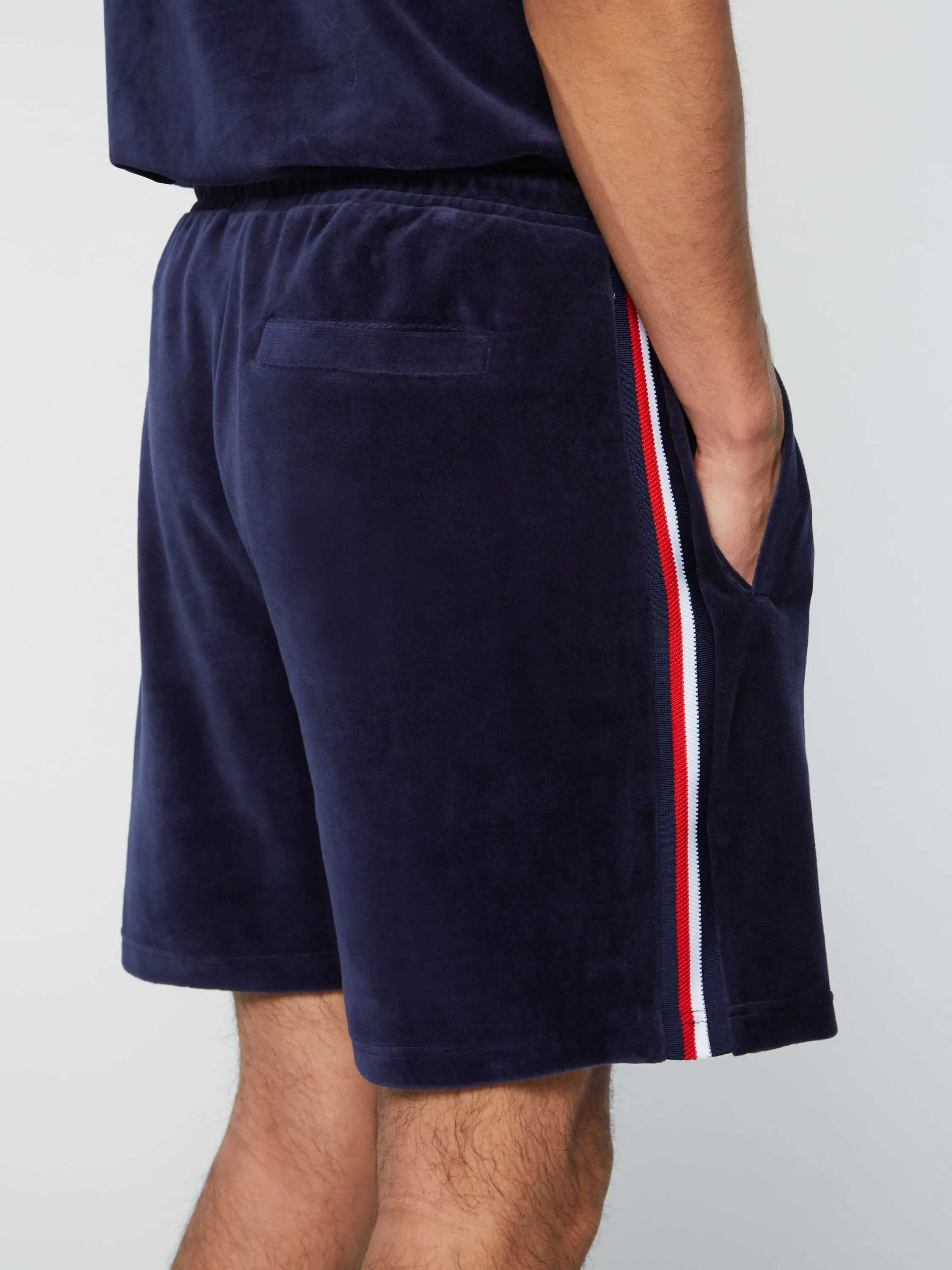 Primo Velour Short- Maritime Blue