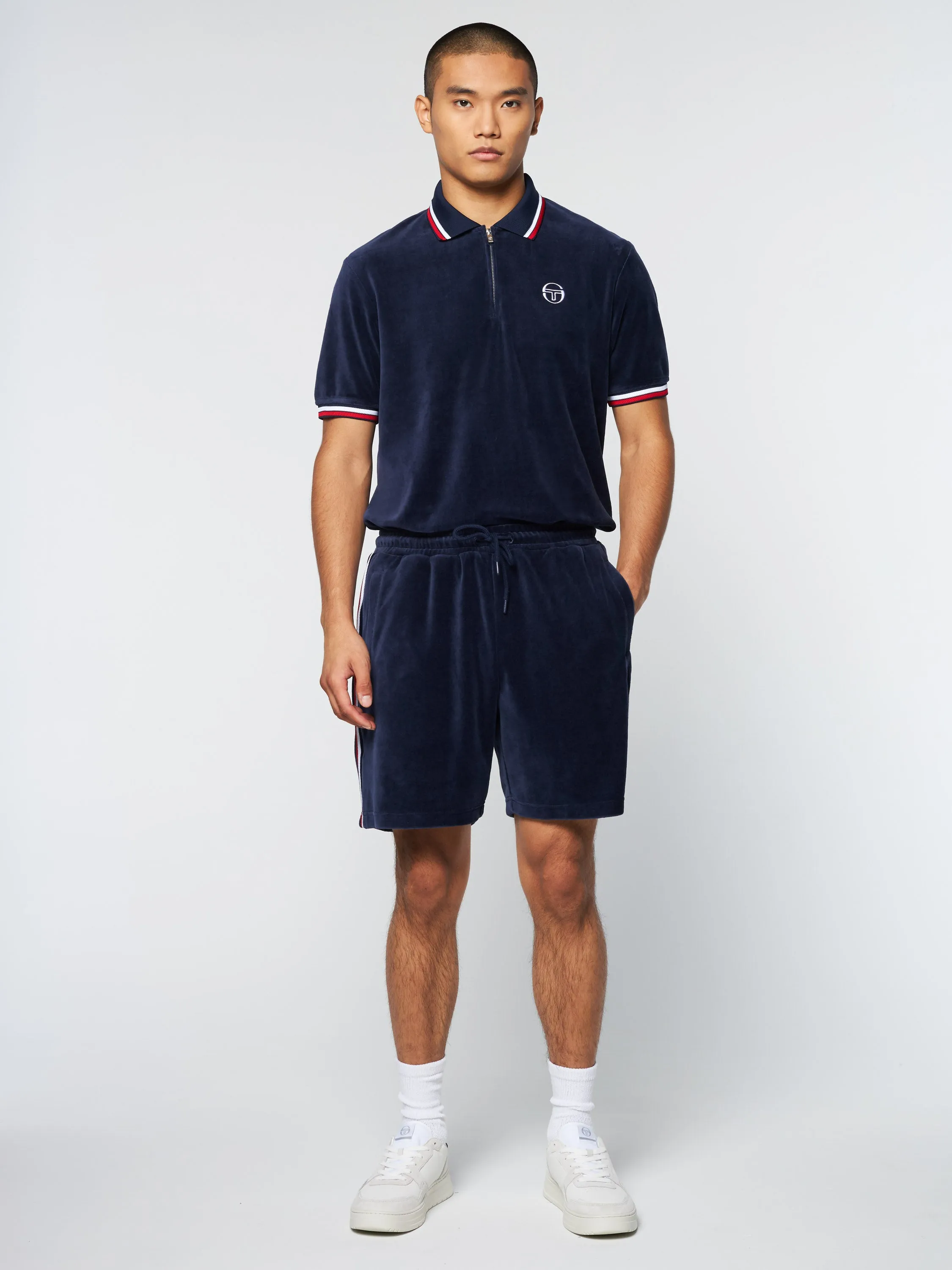 Primo Velour Short- Maritime Blue