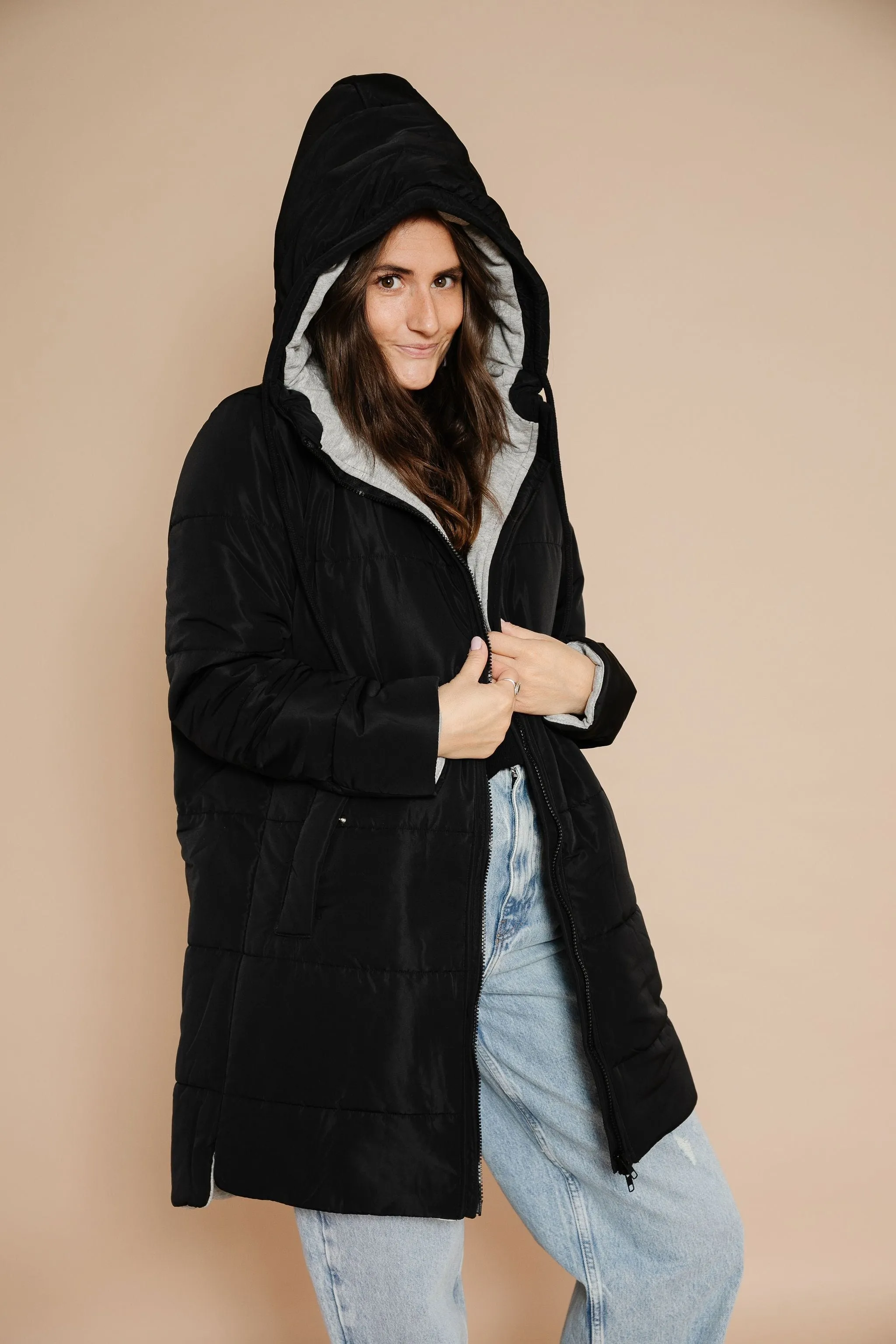 Puffy Coat in Black