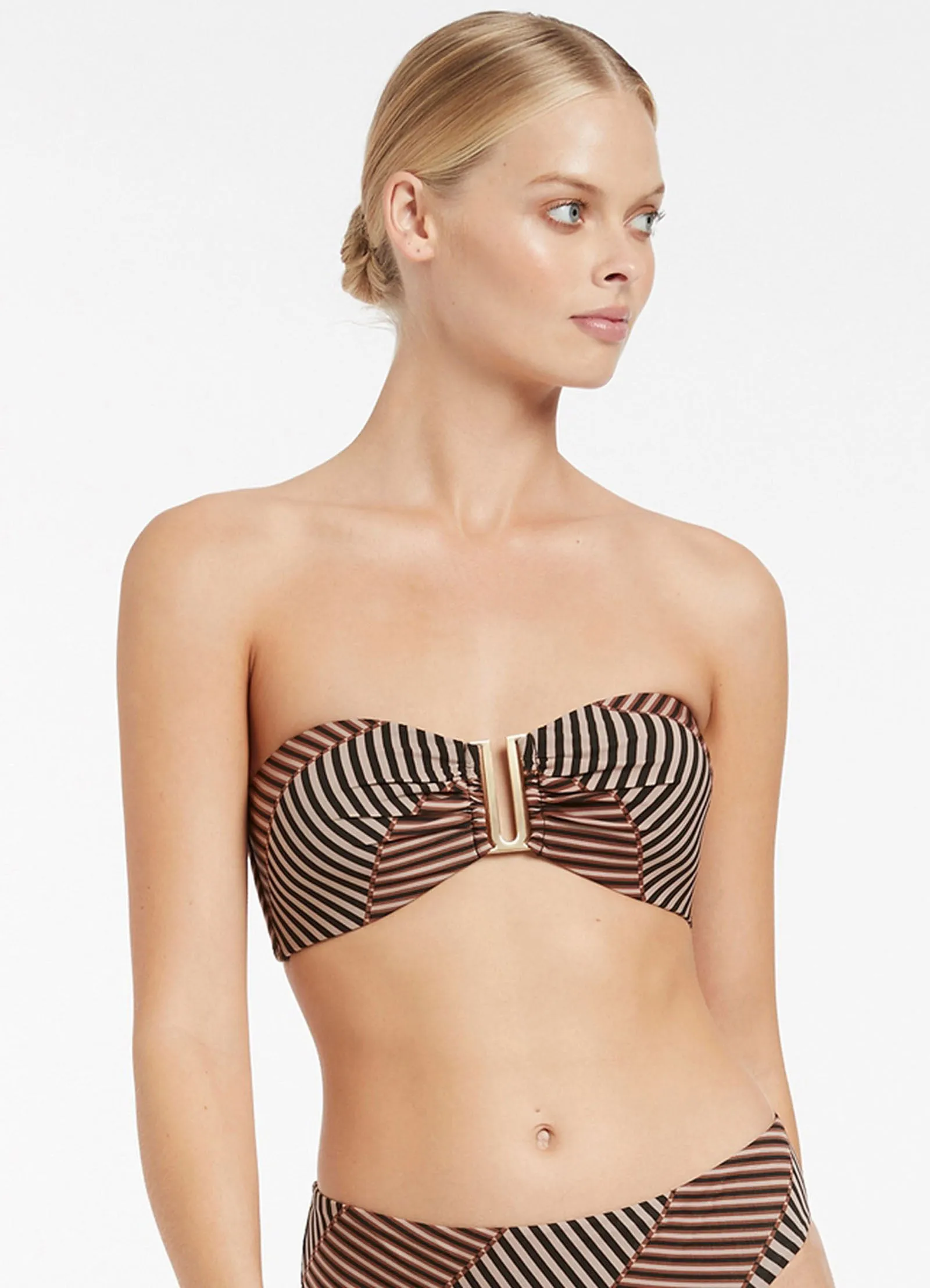 Raya Bandeau Top - Tobacco