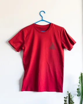 Red Tee with Bell Logo