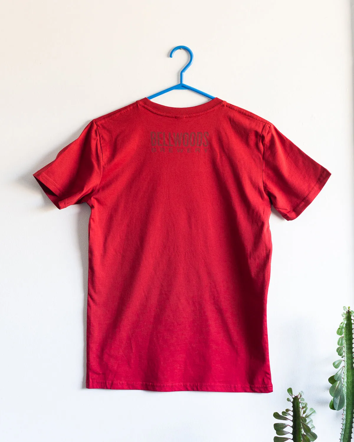 Red Tee with Bell Logo