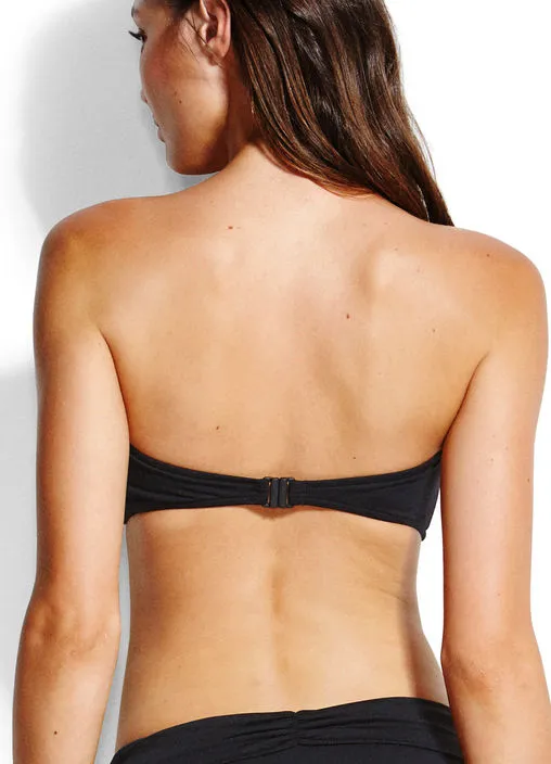 Ruched Bandeau Bikini Top