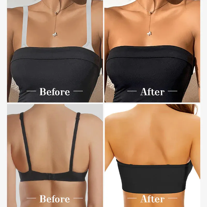 SheCurve® Non-Slip Bandeau Seamless Wireless Strapless Bra