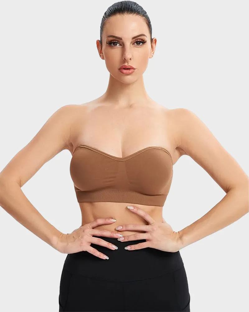 SheCurve® Non-Slip Bandeau Seamless Wireless Strapless Bra