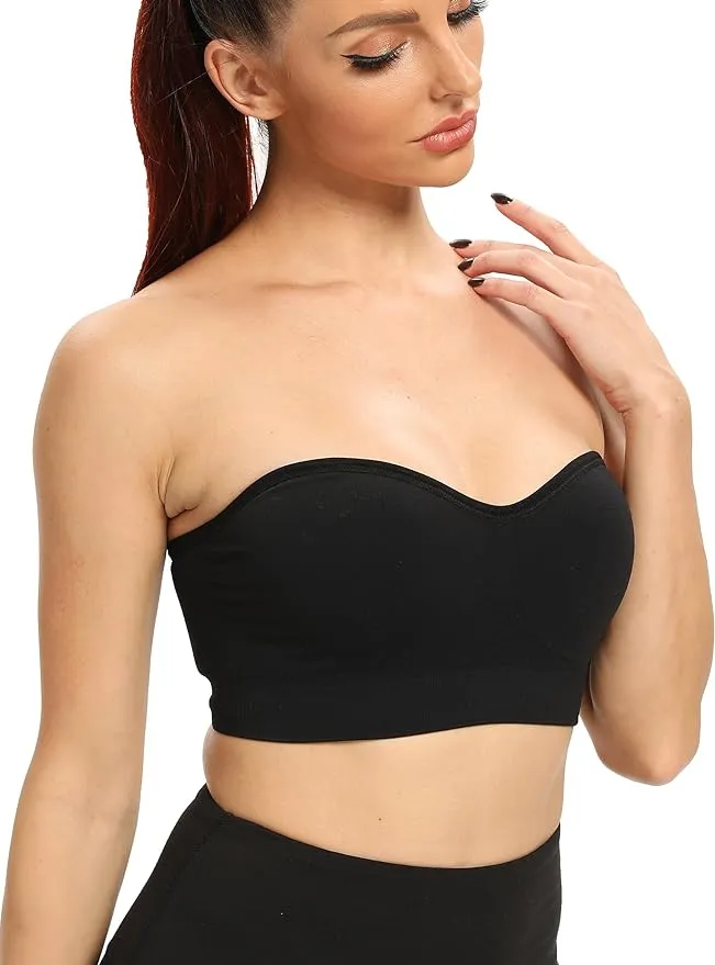 SheCurve® Non-Slip Bandeau Seamless Wireless Strapless Bra