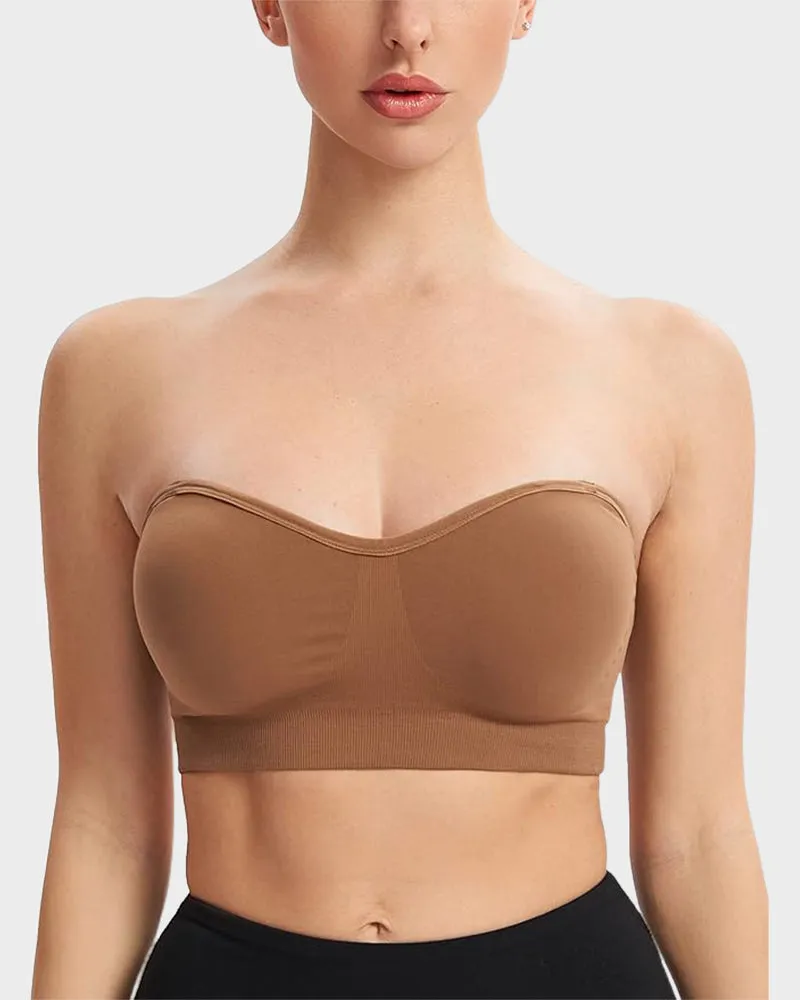 SheCurve® Non-Slip Bandeau Seamless Wireless Strapless Bra