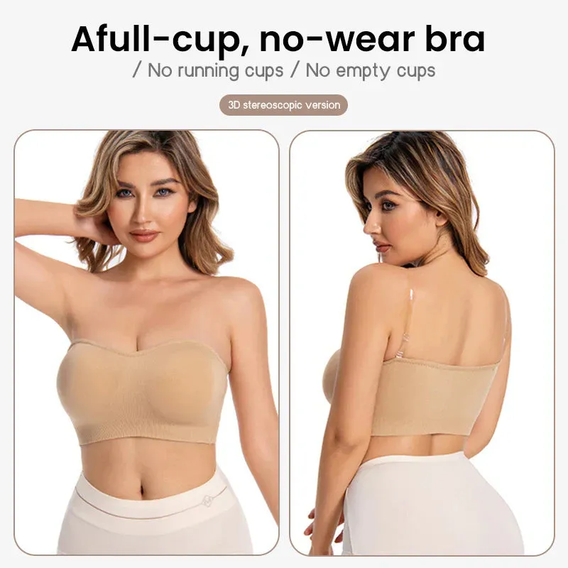 SheCurve® Non-Slip Bandeau Seamless Wireless Strapless Bra