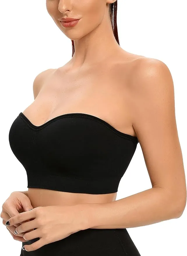 SheCurve® Non-Slip Bandeau Seamless Wireless Strapless Bra