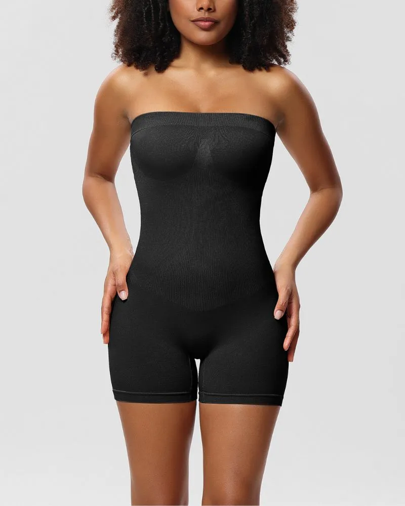 SheCurve® Strapless Slip Tummy Control Shapewear Bodysuit