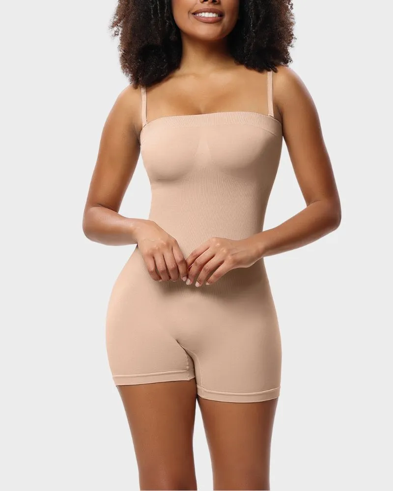 SheCurve® Strapless Slip Tummy Control Shapewear Bodysuit