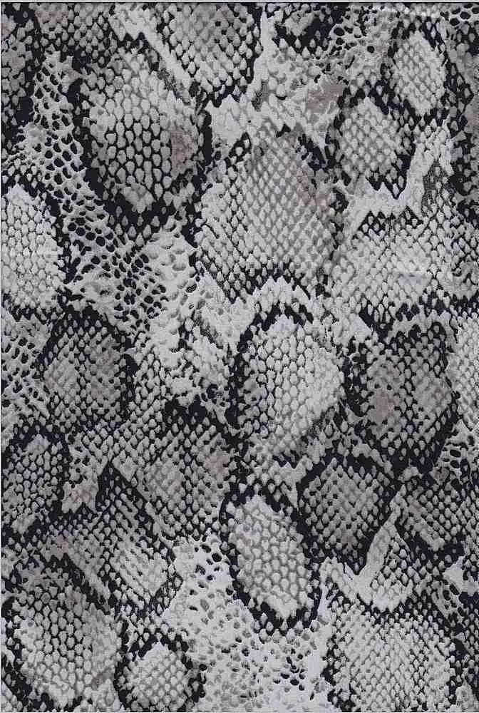 SNAKE SKIN PRINT ON POLYESTER SATIN CHIFFON [NFA190422-035]