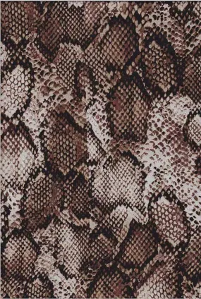 SNAKE SKIN PRINT ON POLYESTER SATIN CHIFFON [NFA190422-035]