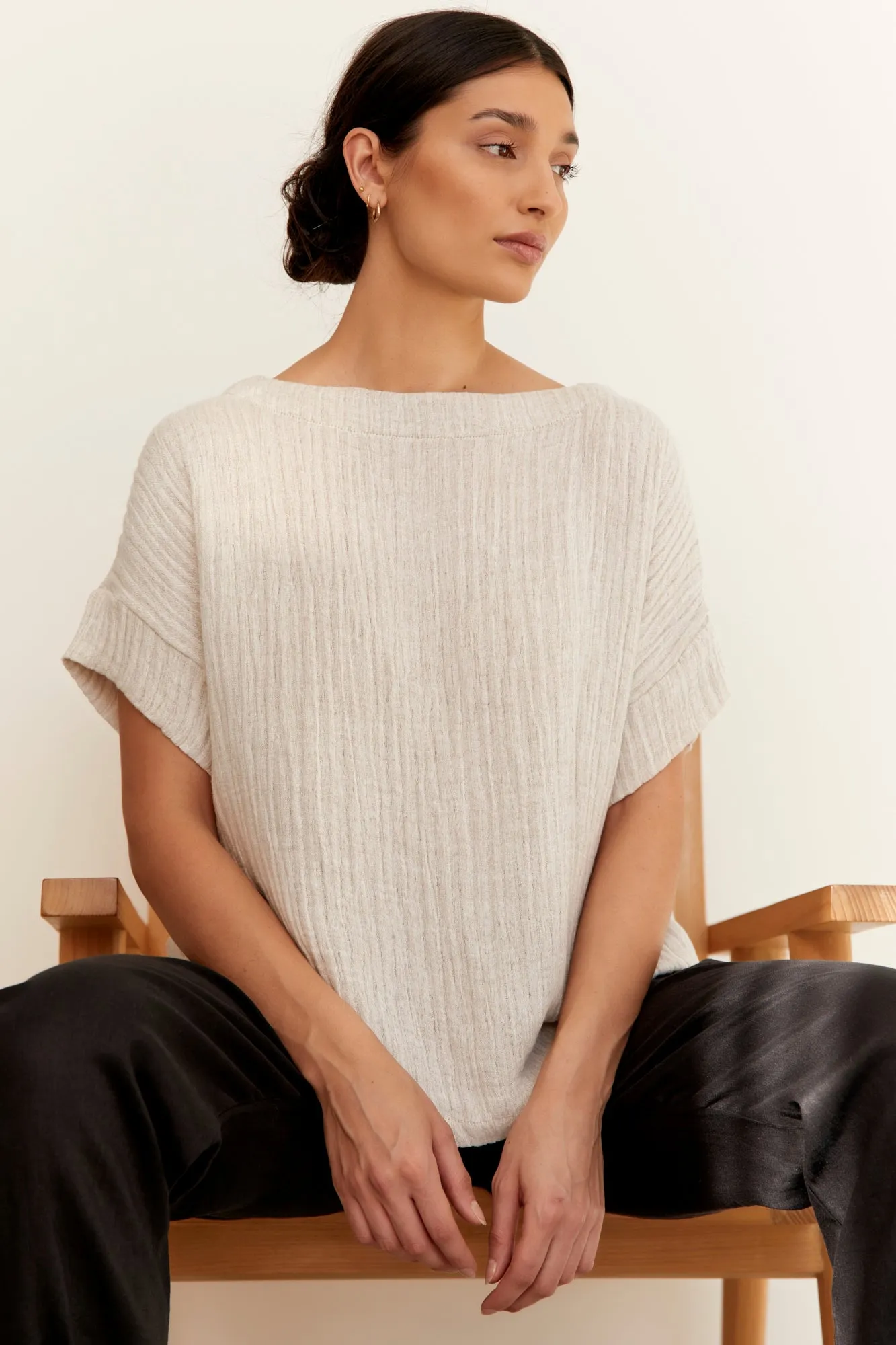 Sophia Linen Top Natural