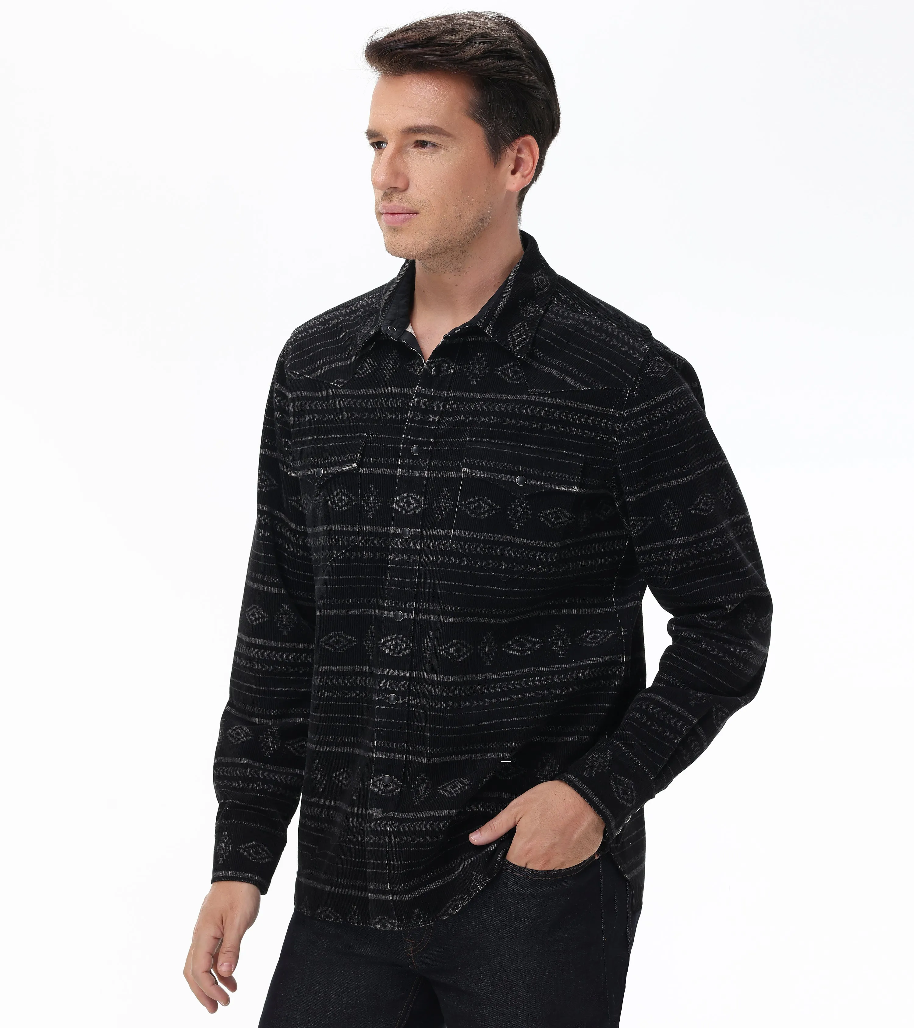 Southwestern Jacquard Shirt