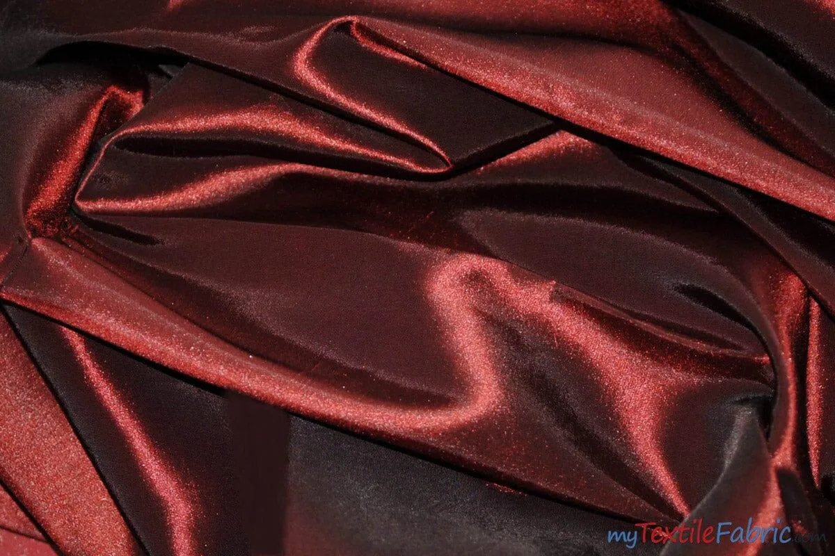 Stretch Taffeta Fabric | 60" Wide | Multiple Solid Colors | Continuous Yards | Costumes, Apparel, Cosplay, Designs |