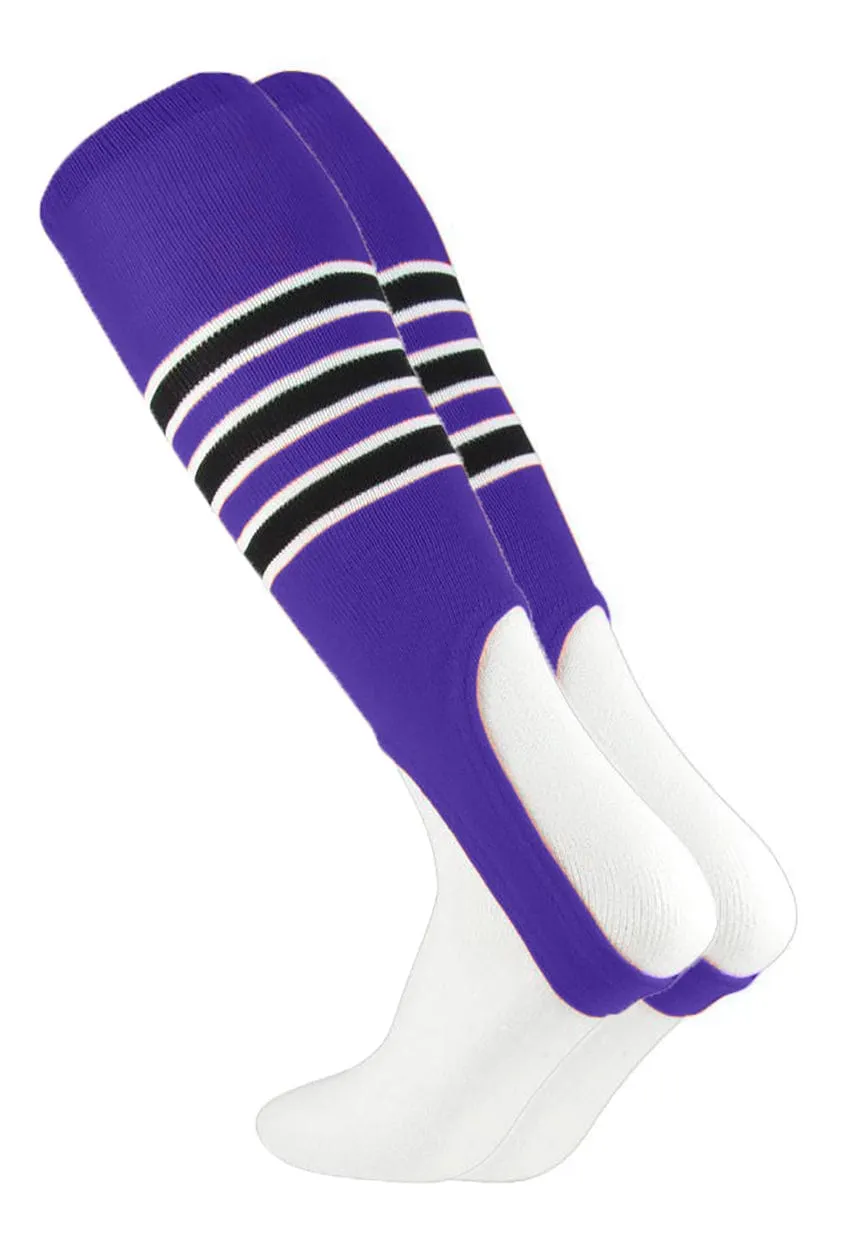 Striped Baseball Stirrups 7 Inch Pattern D