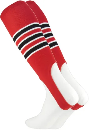 Striped Baseball Stirrups 7 Inch Pattern D