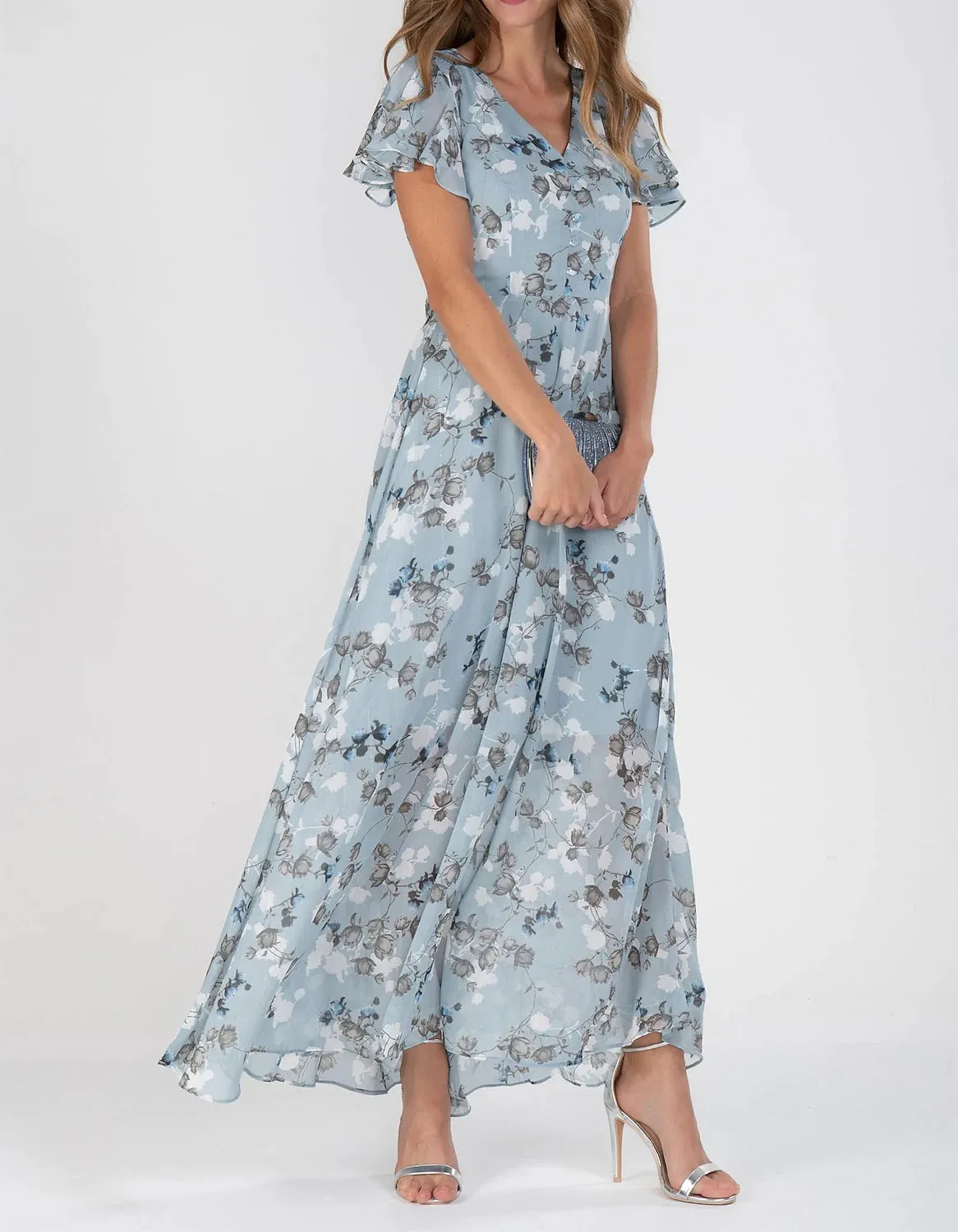 Summer V Neck Elegant Casual Maxi Dress