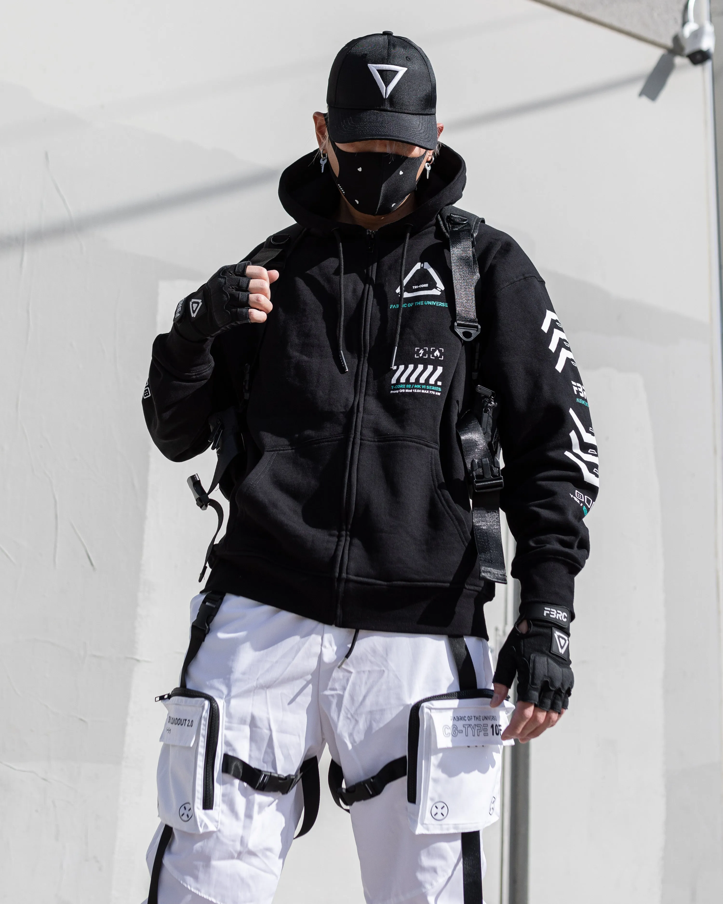 T-CORE 2A Black Zip Hoodie