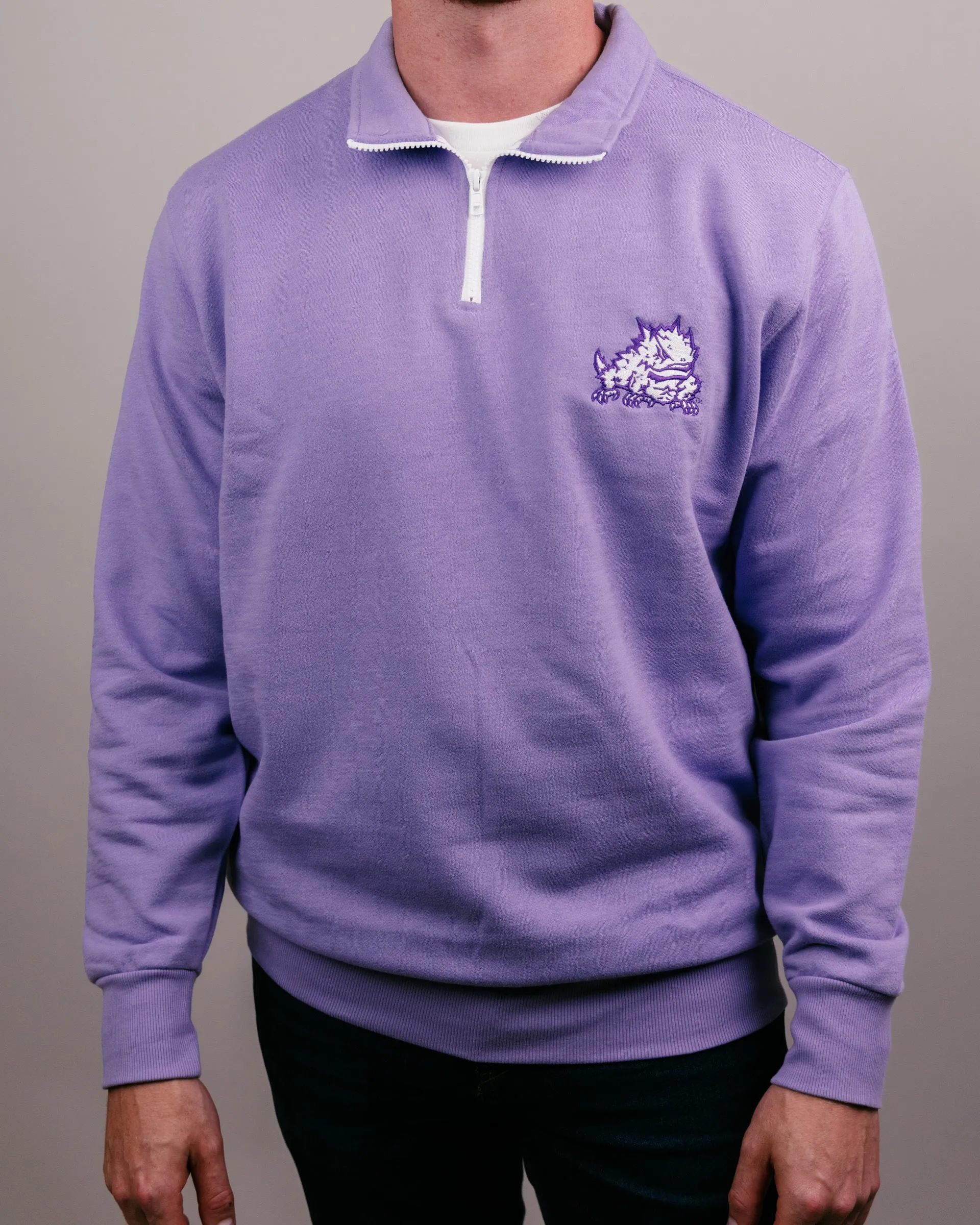 TCU Horned Frogs Lavender Quarter Zip