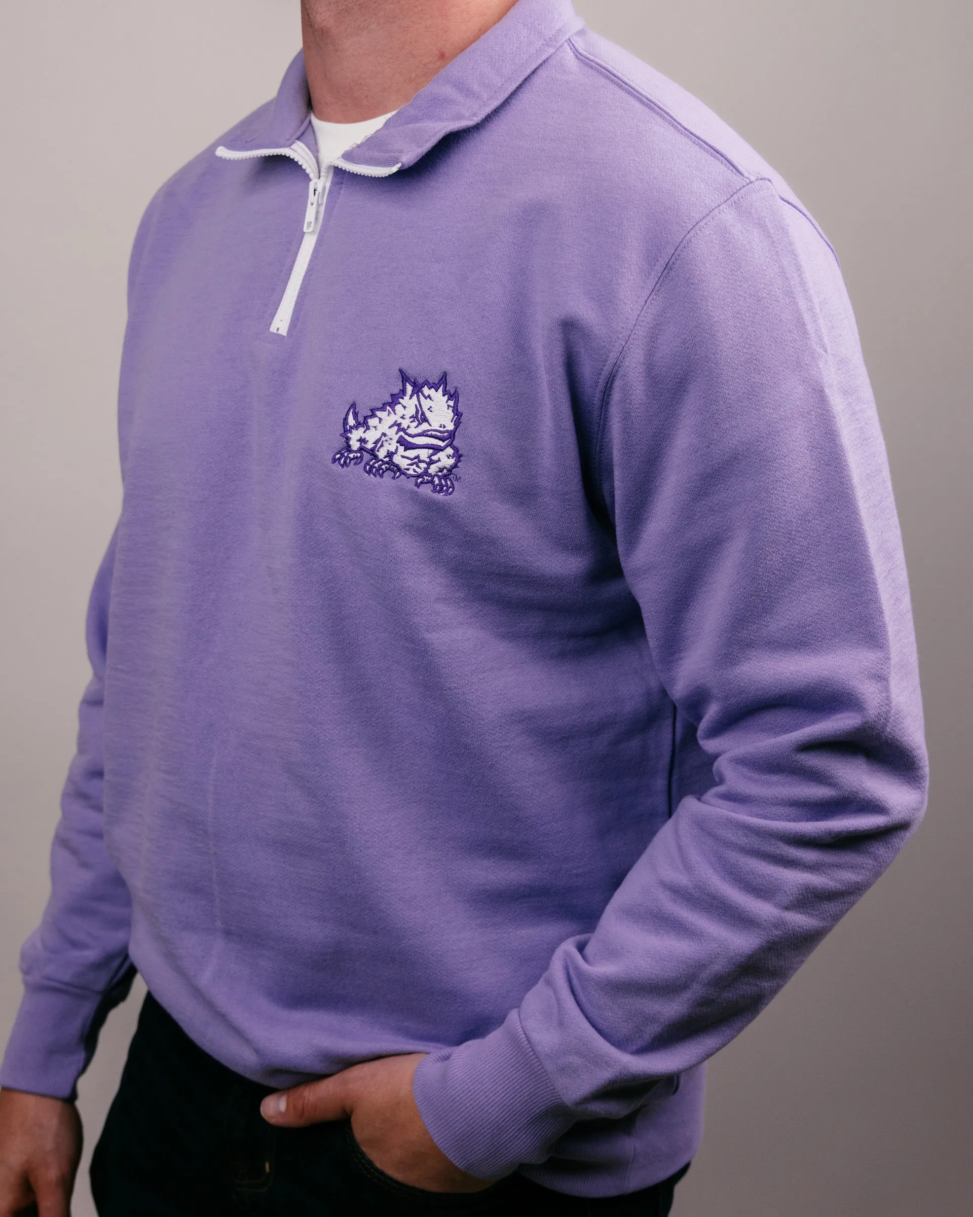 TCU Horned Frogs Lavender Quarter Zip