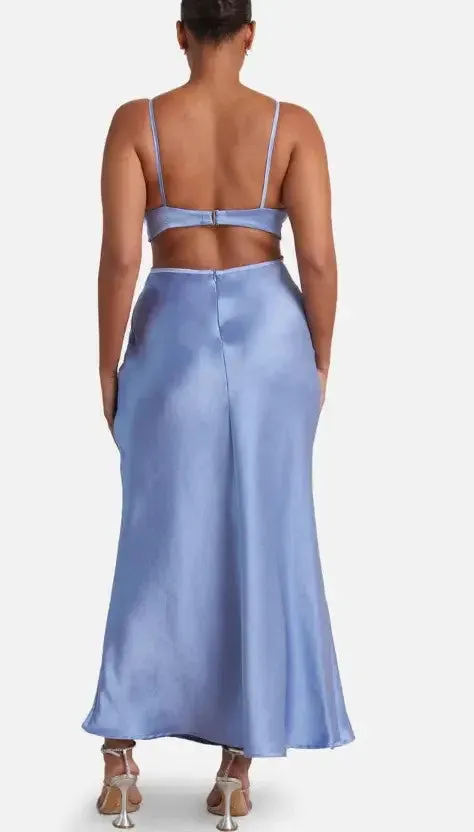 Veronique Cut-out Maxi Dress Hydrangea