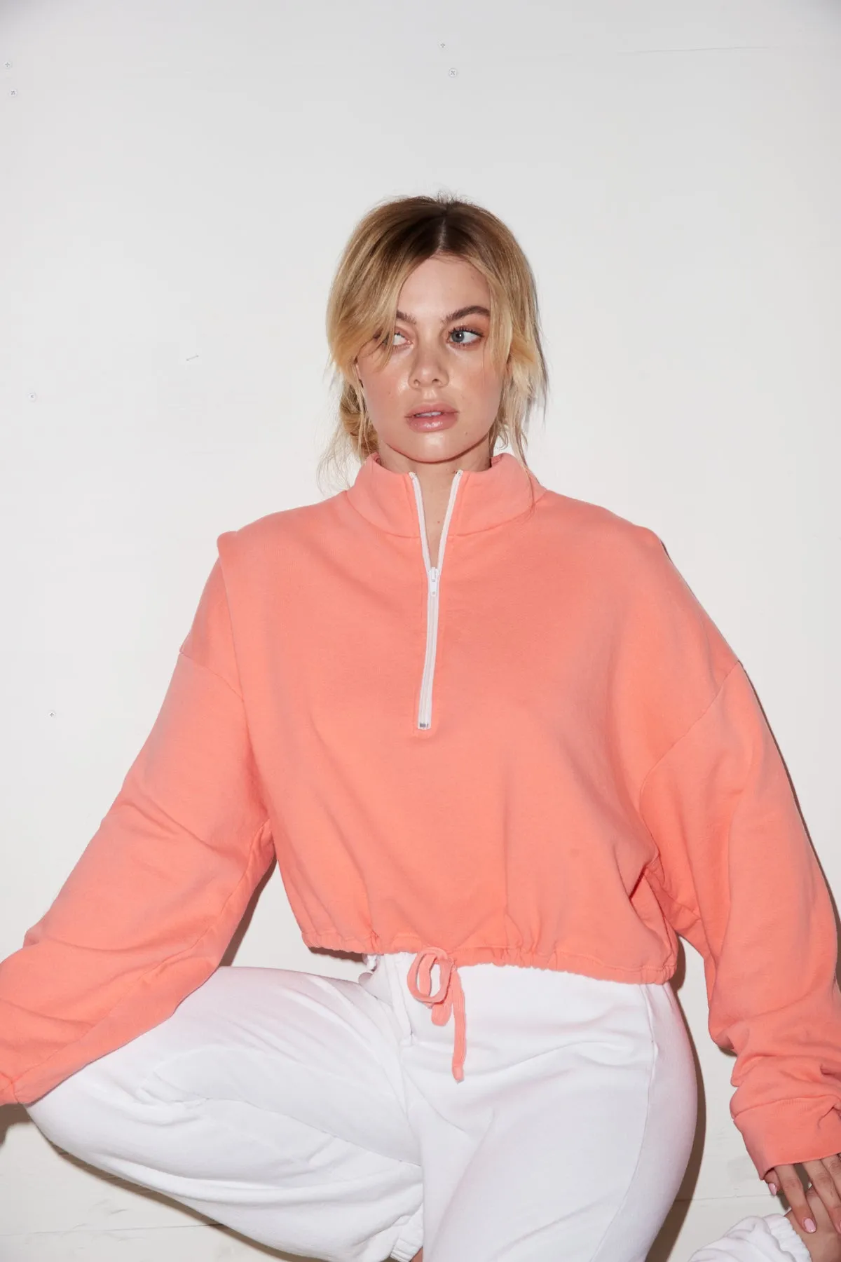 Volley Sweatshirt - Living Coral