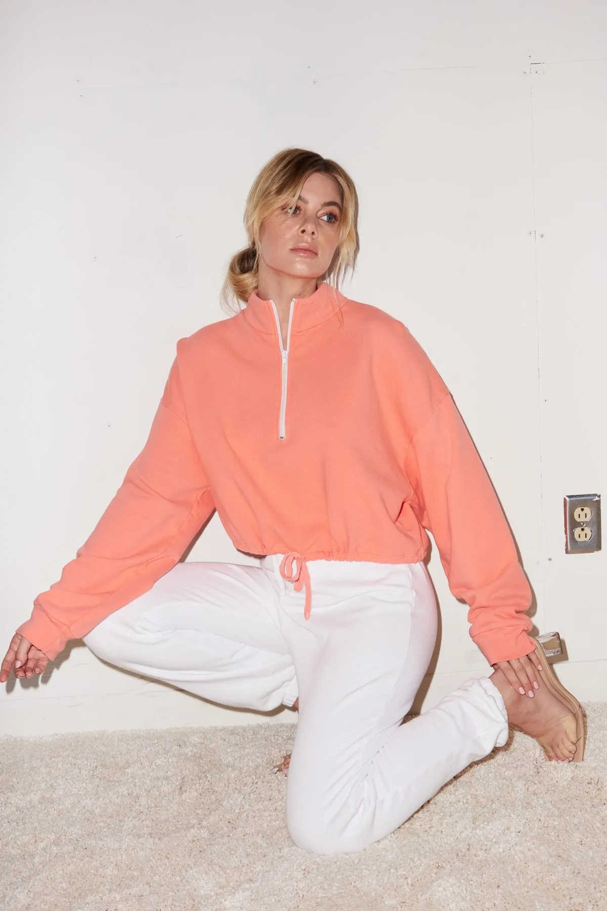 Volley Sweatshirt - Living Coral