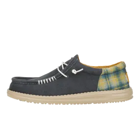 Wally Funk Waffle - Navy Plaid