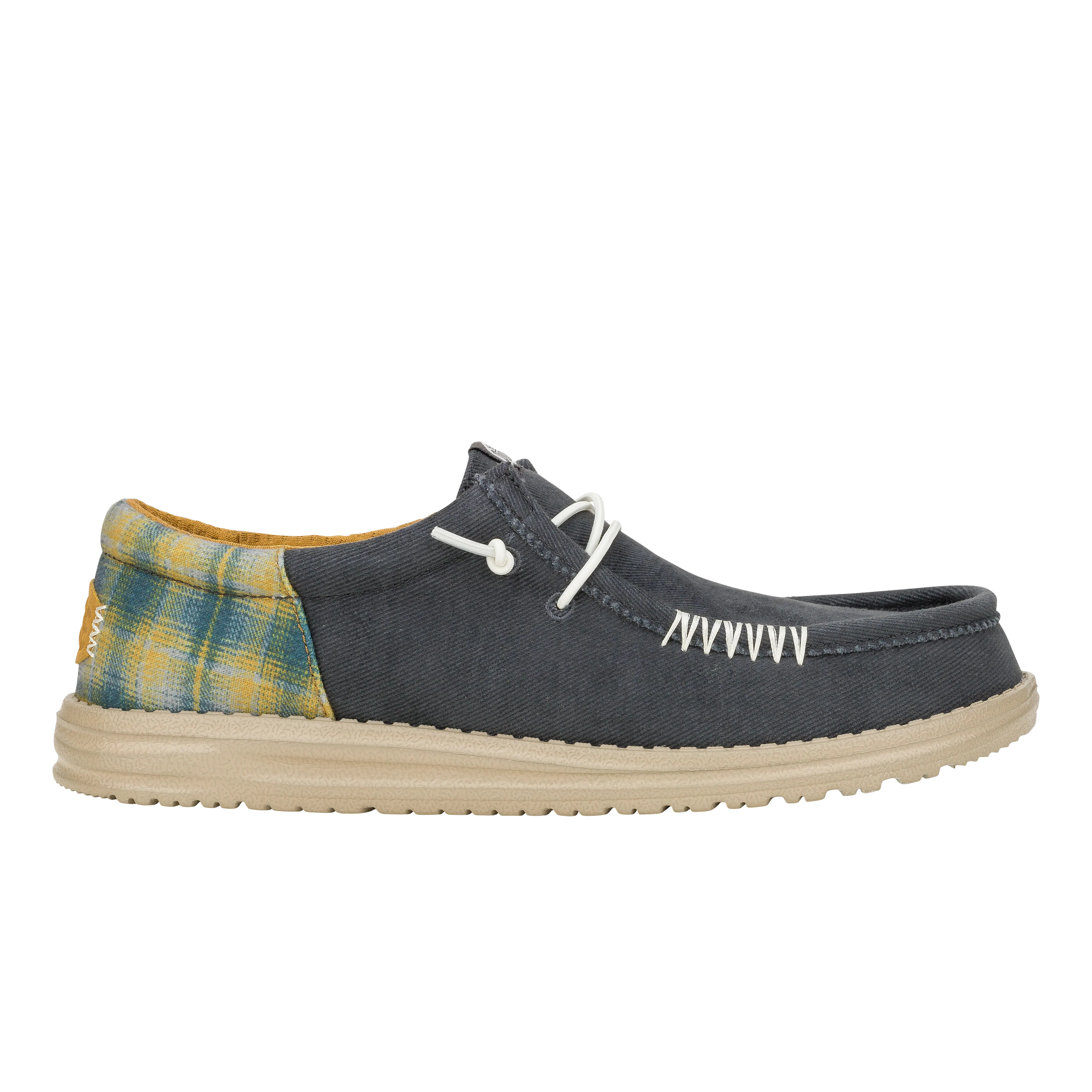 Wally Funk Waffle - Navy Plaid