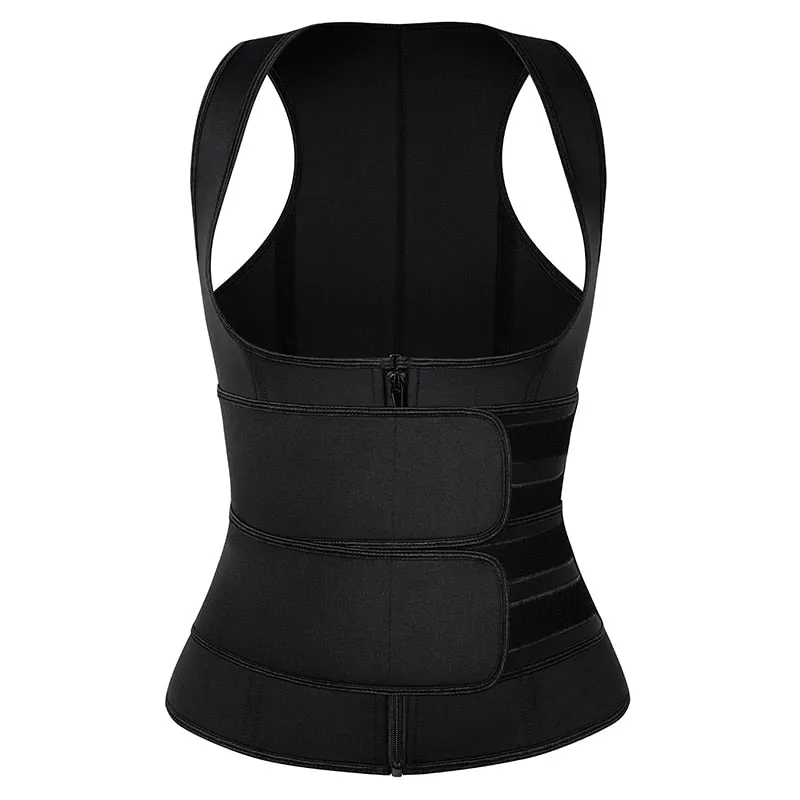 Women Waist Trainer Vest Corset Sauna Sweat Suit Compression Shirt Slimming Body Shaper Workout Tank Tops Weight Loss Shapewear