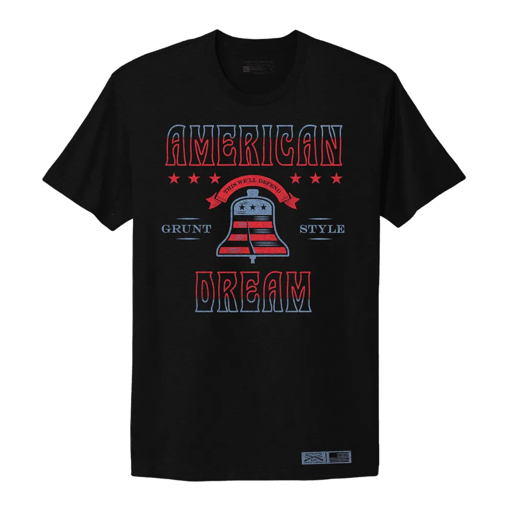 Women's American Dream Boyfriend Fit T-Shirt - Black