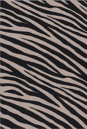 ZEBRA PRINT ON SATIN CHIFFON [NFA181136B-035]